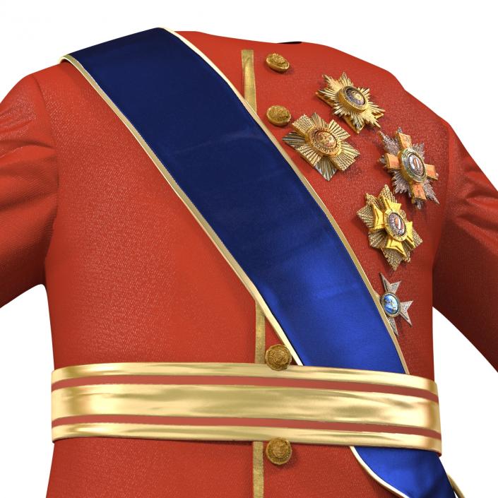 3D model Royal King Costume 3