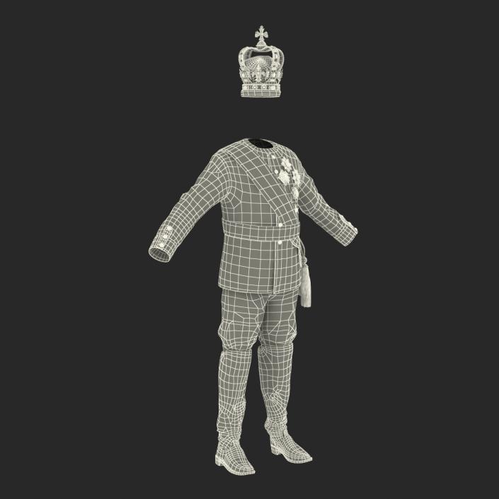 3D model Royal King Costume 3