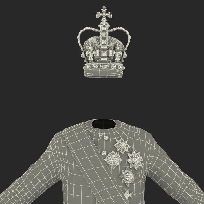 3D model Royal King Costume 3