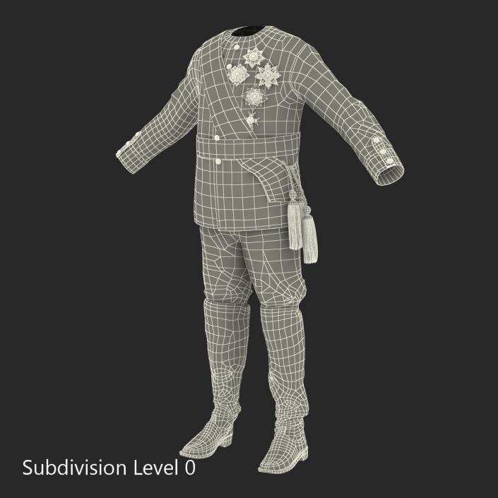 3D model Royal King Costume 4