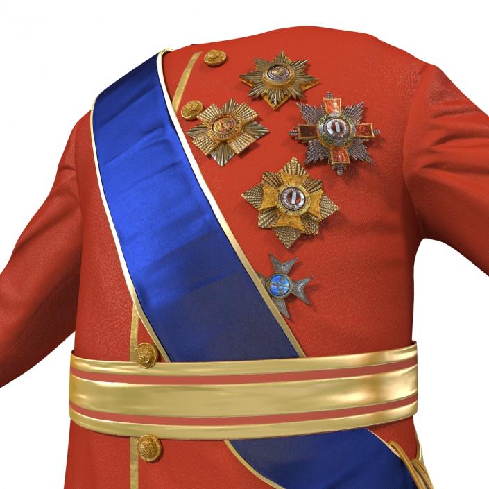 3D model Royal King Costume 5