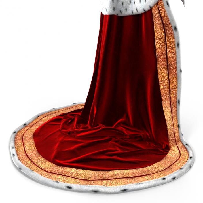 Kings Robe with Fur 3D model