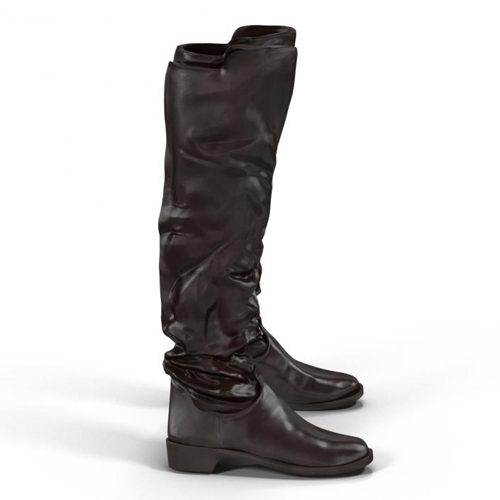 Medieval Leather Boots 3D