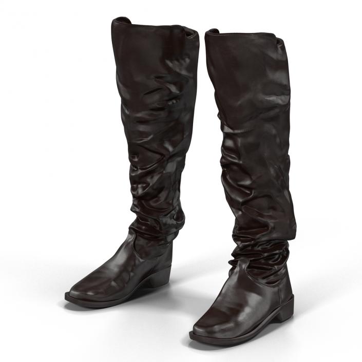 Medieval Leather Boots 3D