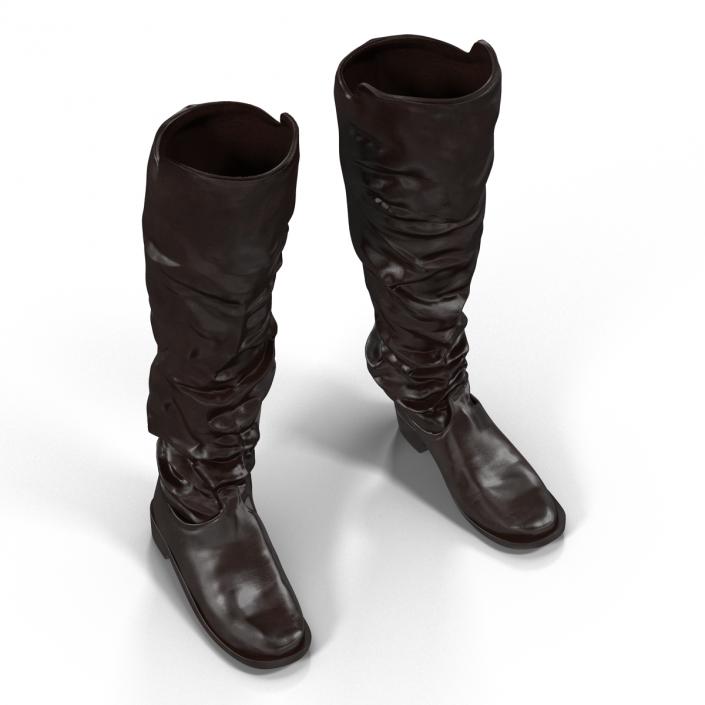 Medieval Leather Boots 3D