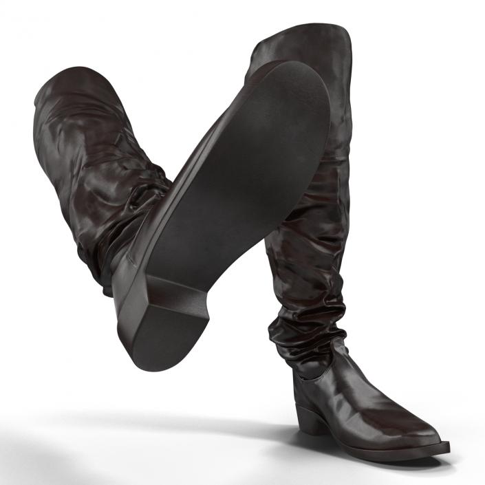 Medieval Leather Boots 3D