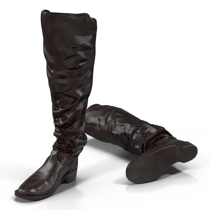 Medieval Leather Boots 3D