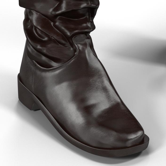 Medieval Leather Boots 3D