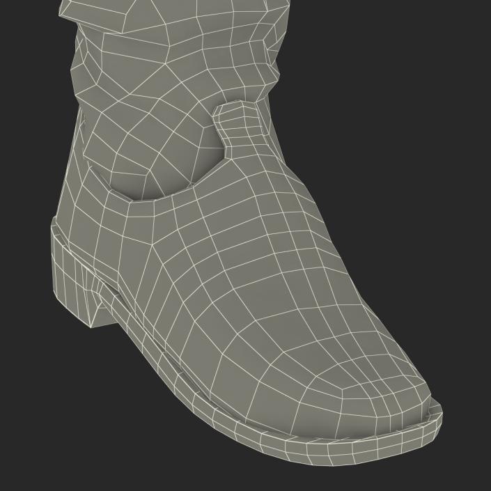 Medieval Leather Boots 3D