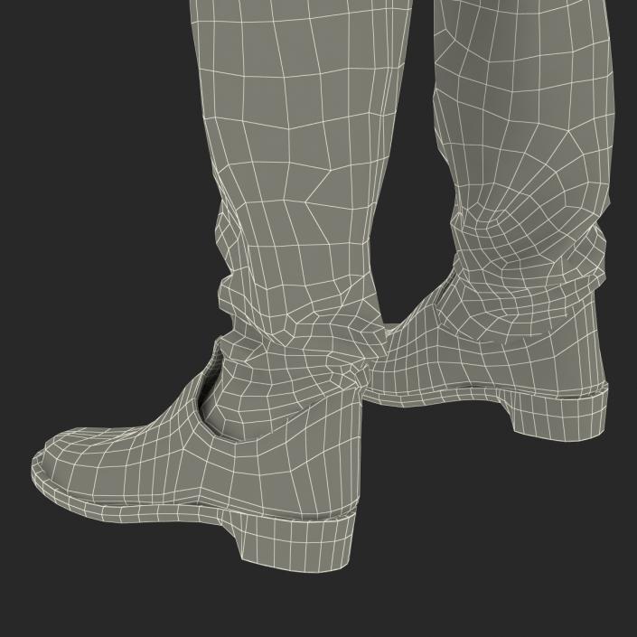 Medieval Leather Boots 3D