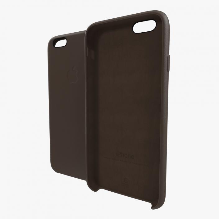 iPhone 6 Leather Case Brown 3D