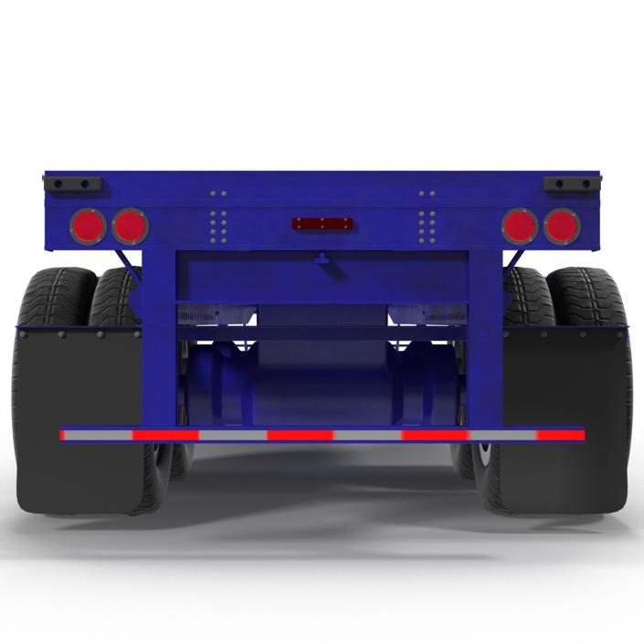 3D Flatbed Trailer Generic model