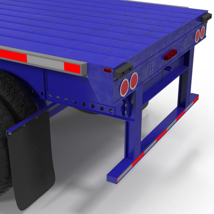 3D Flatbed Trailer Generic model