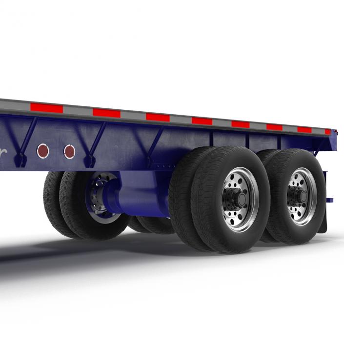 3D Flatbed Trailer Generic model