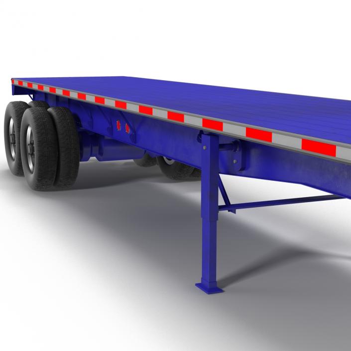 3D Flatbed Trailer Generic model