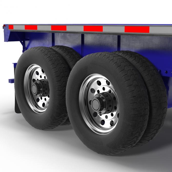 3D Flatbed Trailer Generic model