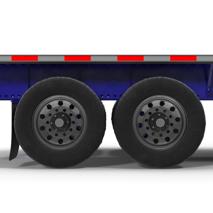 3D Flatbed Trailer Generic model