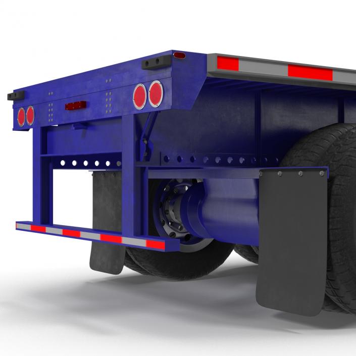 3D Flatbed Trailer Generic model