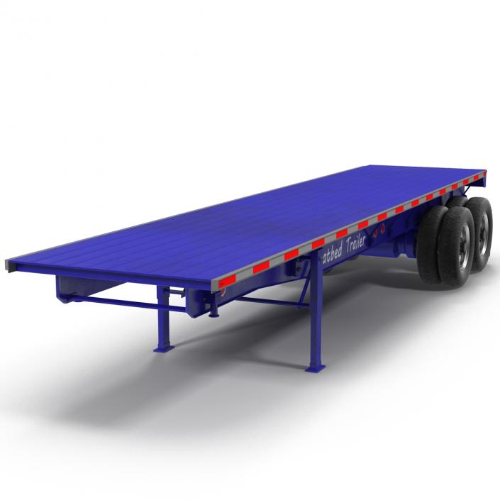 3D Flatbed Trailer Generic model