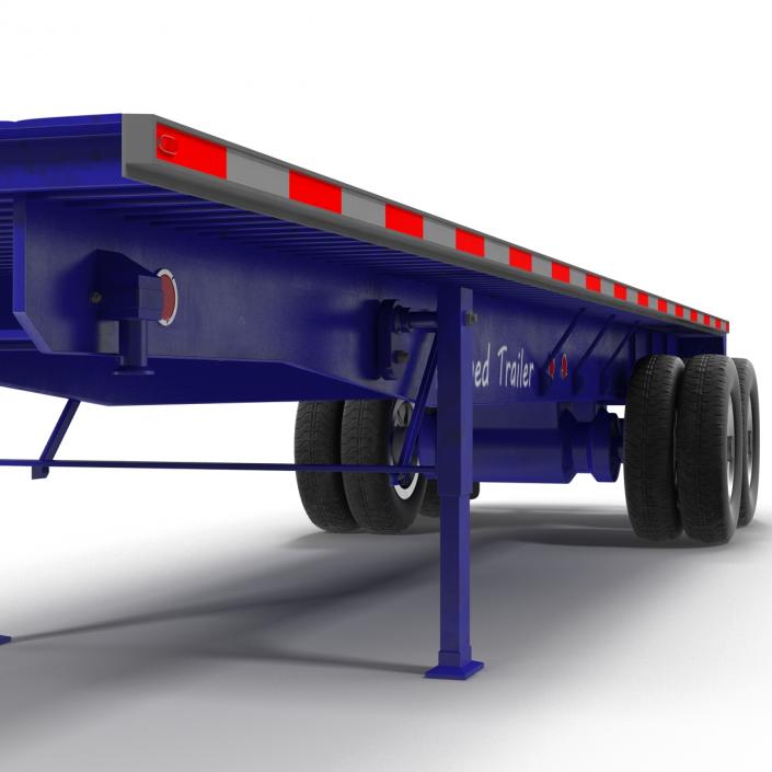 3D Flatbed Trailer Generic model