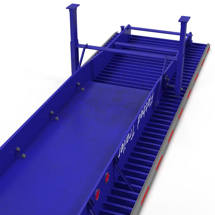 3D Flatbed Trailer Generic model