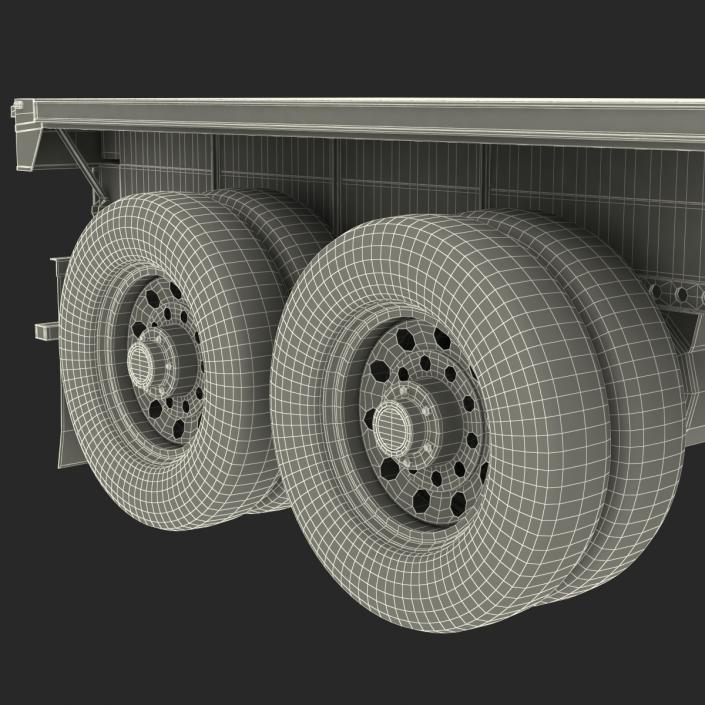 3D Flatbed Trailer Generic model