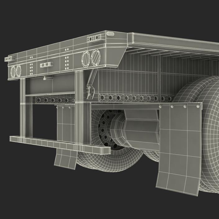 3D Flatbed Trailer Generic model