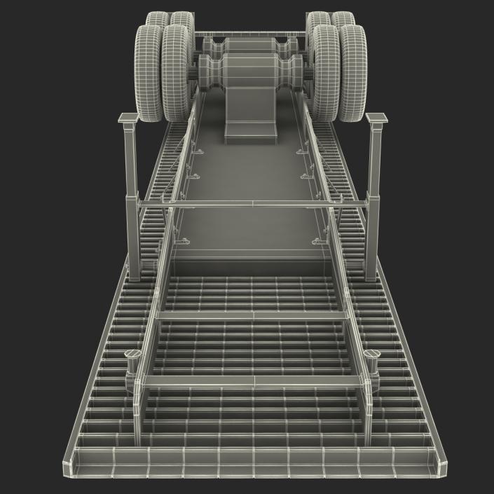 3D Flatbed Trailer Generic model