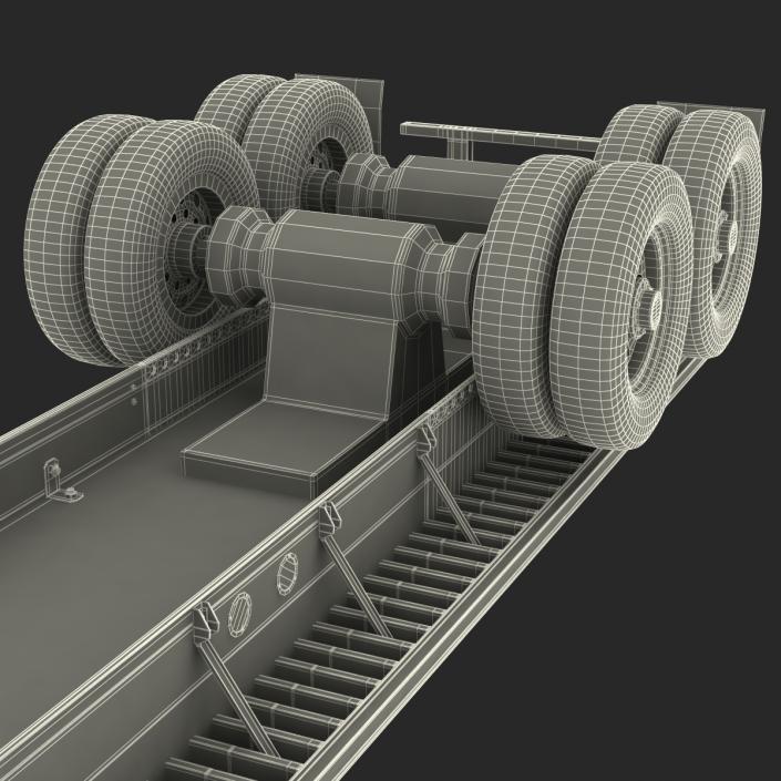 3D Flatbed Trailer Generic model