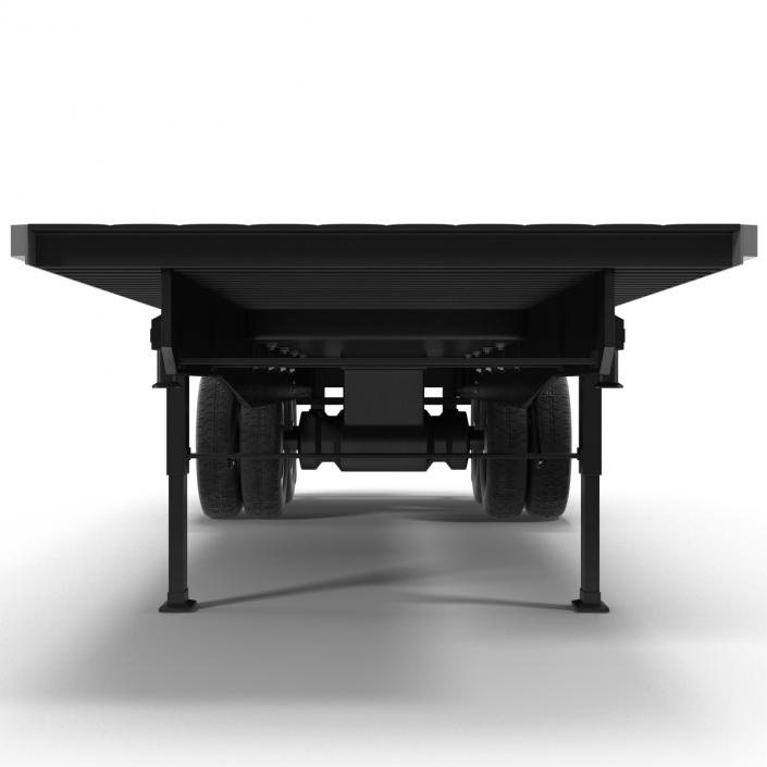 3D model Flatbed Trailer