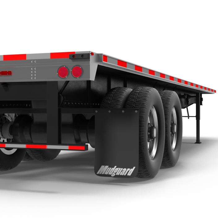 3D model Flatbed Trailer