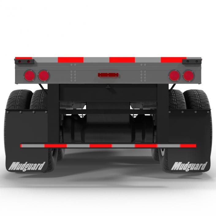 3D model Flatbed Trailer