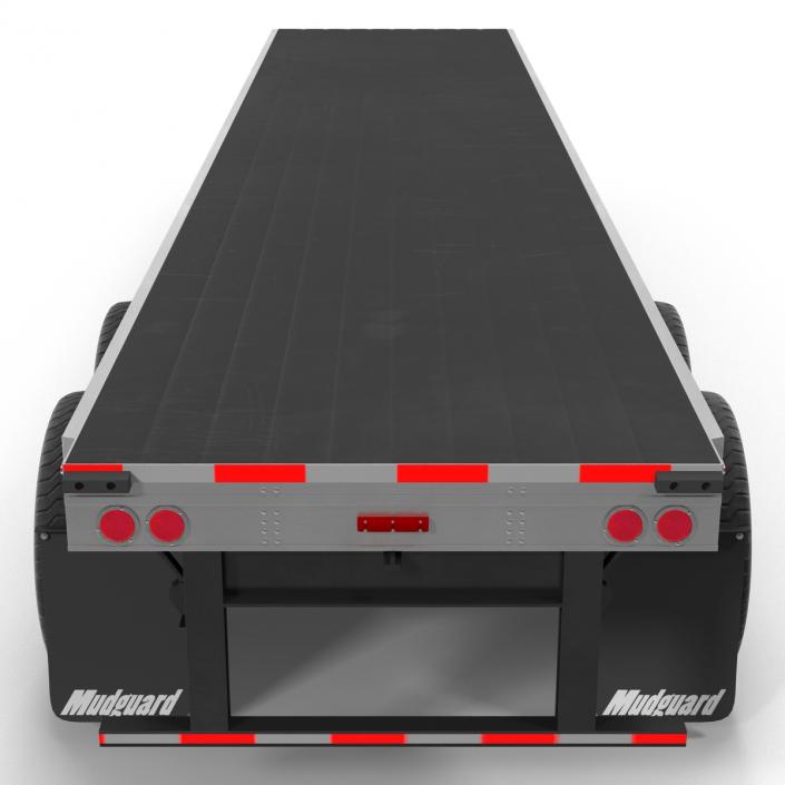 3D model Flatbed Trailer