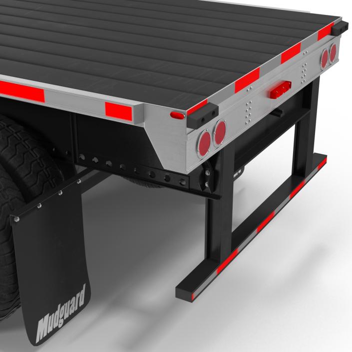 3D model Flatbed Trailer