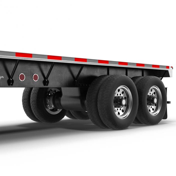 3D model Flatbed Trailer