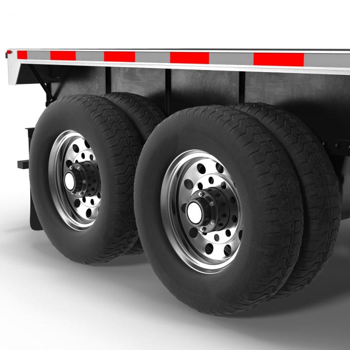 3D model Flatbed Trailer