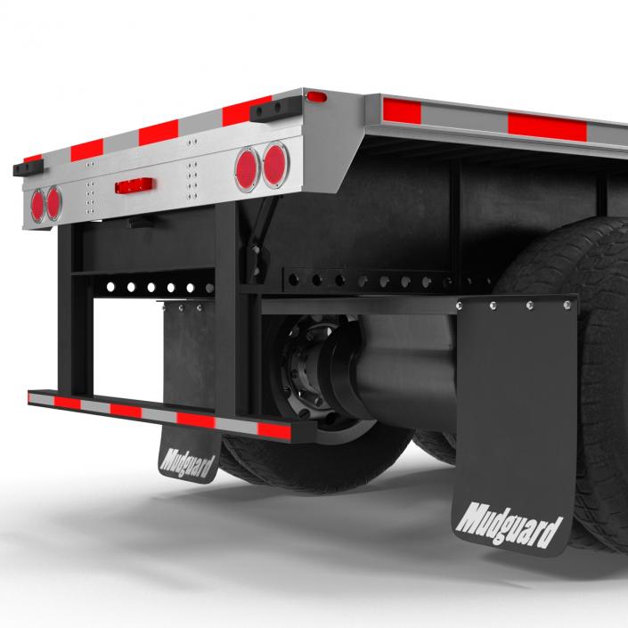 3D model Flatbed Trailer