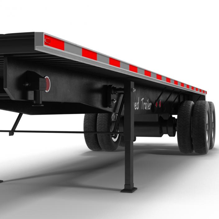 3D model Flatbed Trailer