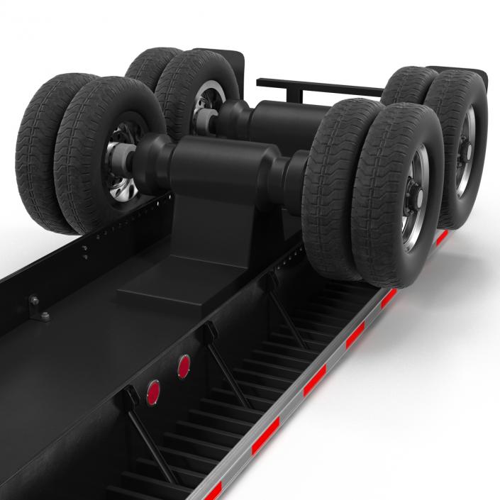 3D model Flatbed Trailer