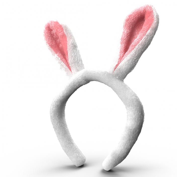 Bunny Ears with Fur 3D model