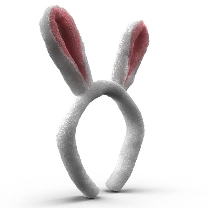 Bunny Ears with Fur 3D model