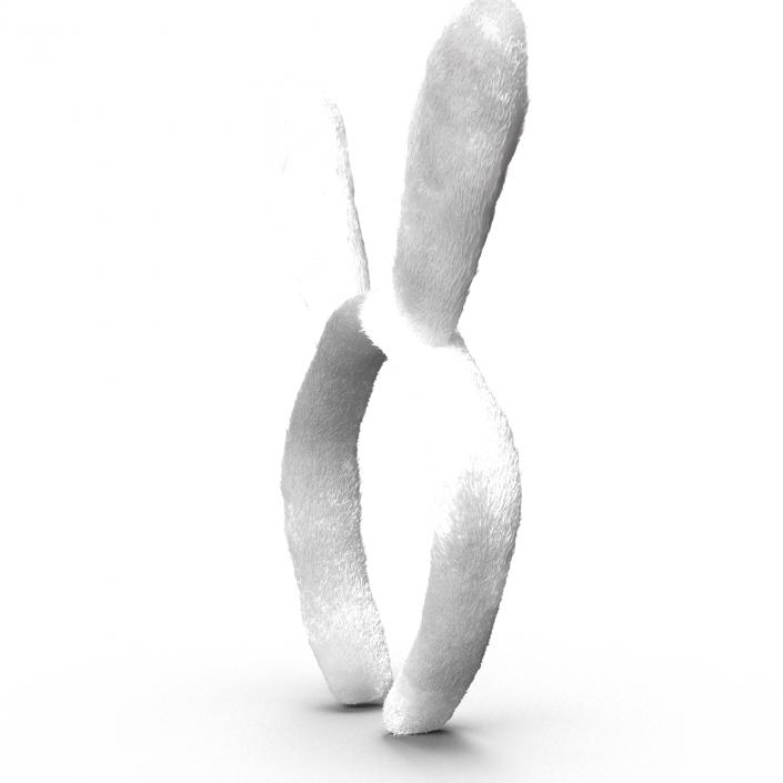 Bunny Ears with Fur 3D model