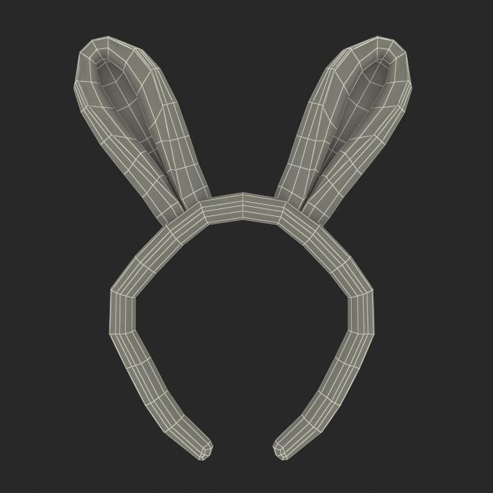 Bunny Ears with Fur 3D model