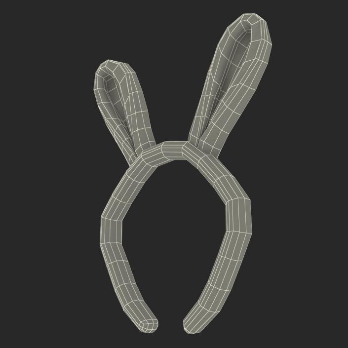 Bunny Ears with Fur 3D model