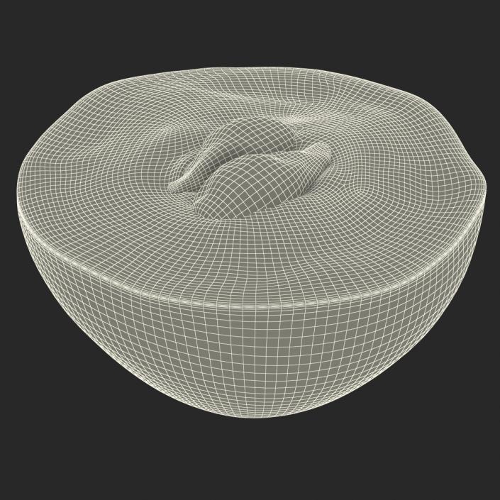 3D Red Grape Cross Section model