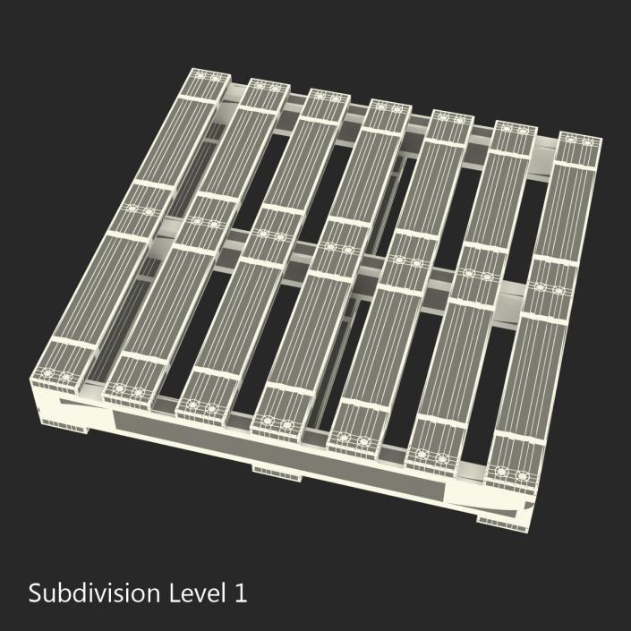 3D Wooden Pallet model