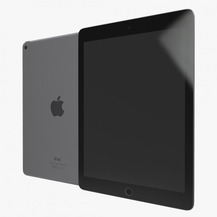 3D iPad Air 2 Space Gray