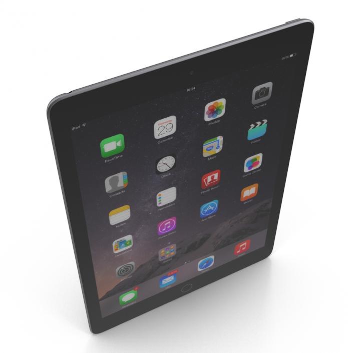 3D iPad Air 2 Space Gray 2 model