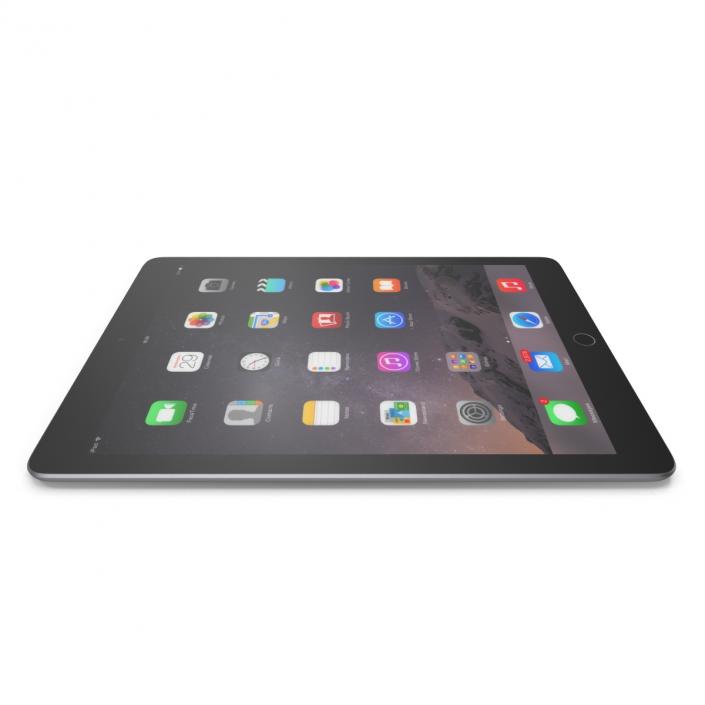 3D iPad Air 2 Space Gray 2 model