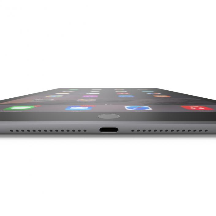 3D iPad Air 2 Space Gray 2 model